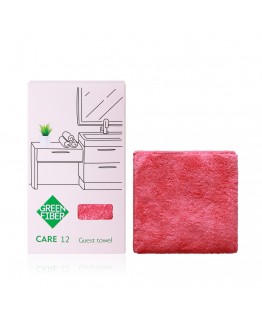 Полотенце гостевое Green Fiber CARE 12, коралловое