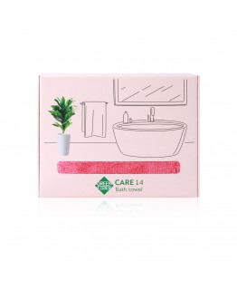 Полотенце банное Green Fiber CARE 14, коралловое GREEN FIBER