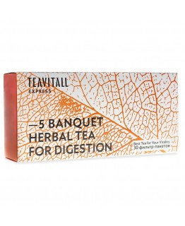 Чайный напиток для улучшения пищеварения TeaVitall Express Banquet 5, 30 фильтр-пакетов