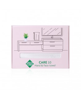 Вафельное полотенце для рук и лица Green Fiber CARE 10, молочное