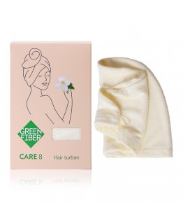 Green Fiber CARE 8 Тюрбан для волос, молочный
