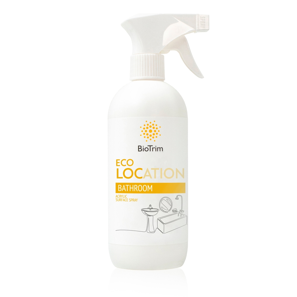 Экоспрей для акриловых поверхностей BioTrim ECOLOCATION в ванной комнате, 500 мл