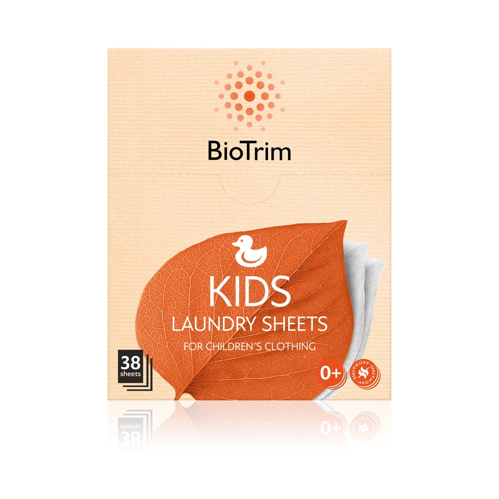 Пластины для стирки детского белья BioTrim KIDS, 38 шт.