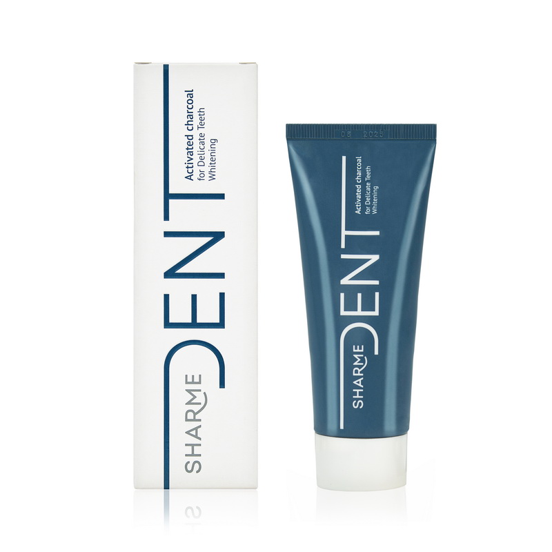 Зубная паста SHARME DENT «Активированный уголь» для бережного отбеливания, 75 мл