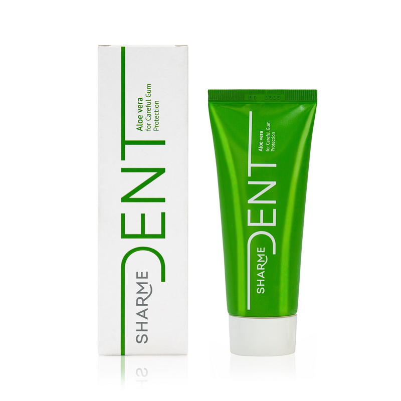 Зубная паста SHARME DENT «Алоэ вера» для бережной защиты десен, 75 мл