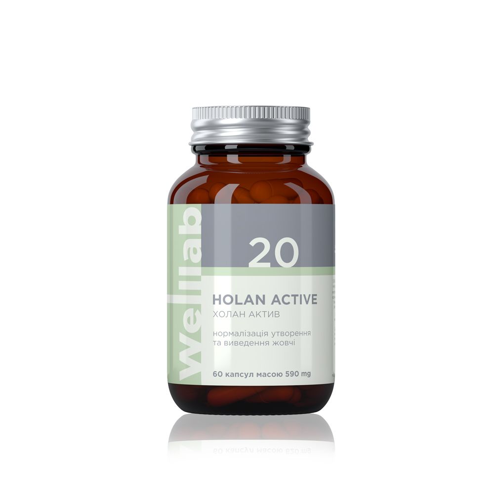 БАД для желчевыделительной системы Welllab HOLAN ACTIVE, 60 капсул
